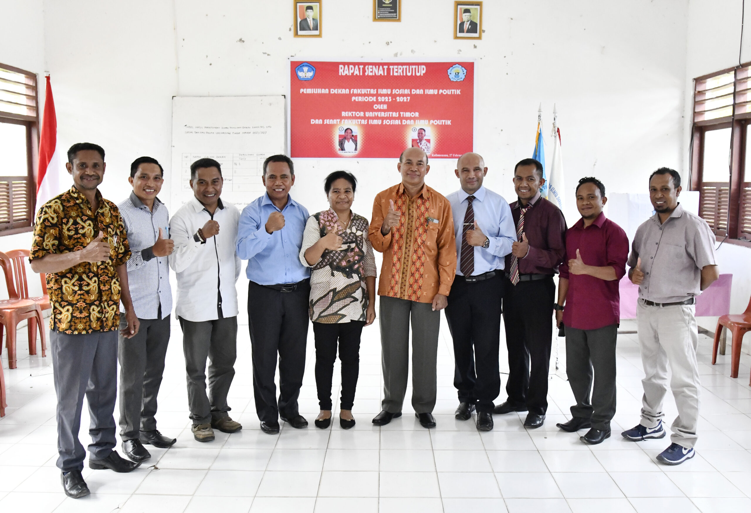 Dr. A.P.  Aplonia Pala, S.Sos., M.M Terpilih Jadi Dekan Fisipol Unimor Periode 2023-2027