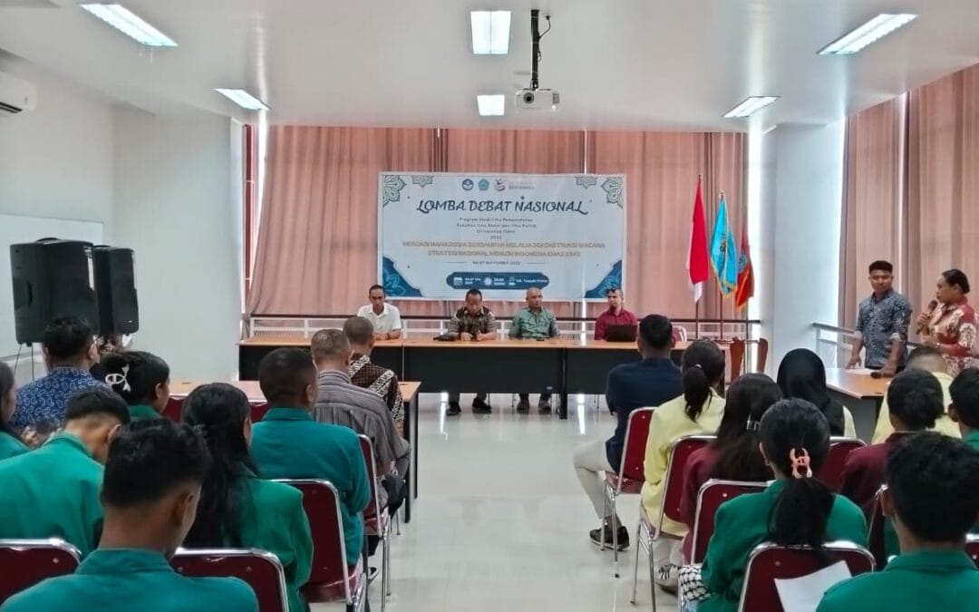 Prodi Ilmu Pemerintahan Sukses Gelar Lomba Debat Mahasiswa Tingkat Nasional : Ajak Generasi Muda Dekonstruksi Wacana Strategis Nasional