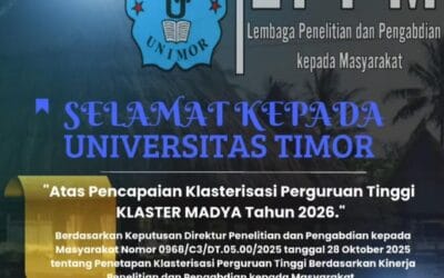 LPPM Unimor Sukses Pertahankan Klasterisasi Nasional Sebagai Perguruan Tinggi Madya Tahun 2026