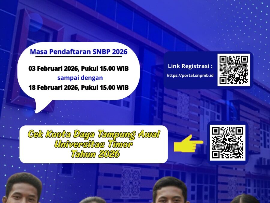 Pendaftaran SNBP 2026 Telah Dibuka, Mari Bergabung di Universitas Timor