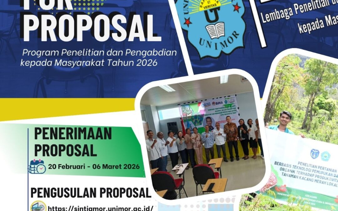 Call For Proposal Hibah Internal LPPM Unimor Tahun 2026